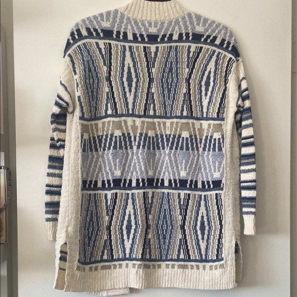 Knox Rose|Women's Navy and Cream Retro Open Cardigan|Small|EUC - Picture 8 of 8